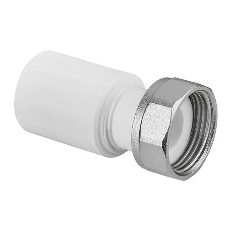 Муфта с накидной гайкой PPR 20х1/2 пластик штуцер бел. RTP 28190