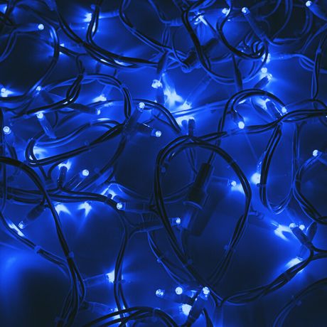 Гирлянда профессиональная Дюраплей LED Flashing 20м 200LED белый каучук синий - 315-143 NEON-NIGHT