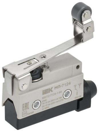 Микропереключатель концевой МП-7124 рычаг с регулируемым роликом IP40 IEK - KKV12-7124-1-64