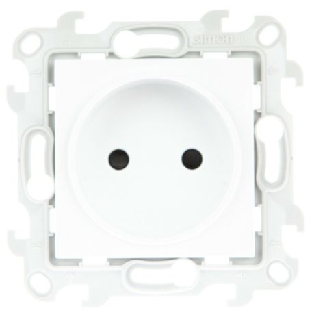 Розетка 1-м СП Simon 24 16А IP20 2P защ. шторки механизм бел. 2450441-030
