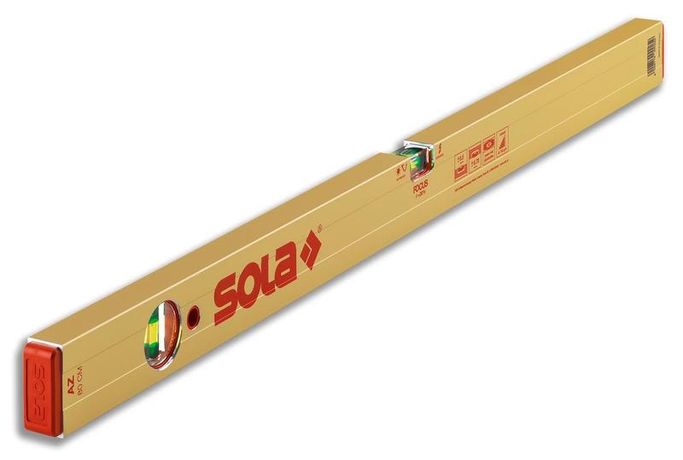 Уровень алюминевый AZ 60 L=60см 2 глазка точн. 0.5мм/м SOLA 01160801