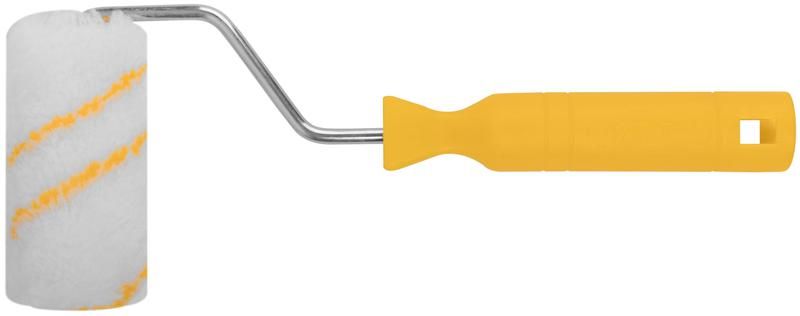 Валик полиакриловый белый с желтой полосой ''миди'' диаметр 30/54 мм ворс 12 100 - 2621 РОС