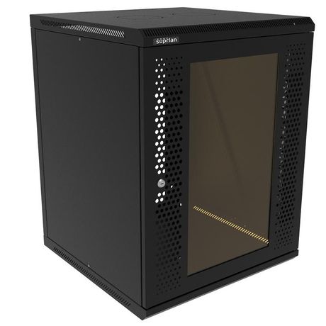 Шкаф телекоммуникационный настенный ТВС-15U-600-600-С+П-9005 SUPRLAN 05-2152-B Net.on