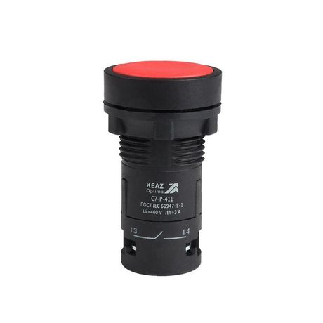 Кнопка OptiSignal Compact D22 C7-P-411 красная 1НО+1НЗ XB7NA45 | 362051 КЭАЗ 362045