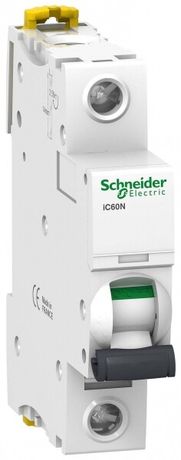 Выключатель автоматический однополюсный iC60N 10А B 6кА | A9F78110 Schneider Electric