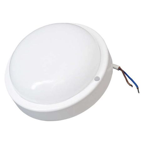 Светильник светодиодный ДБП-8w круг, 4000К, 650Лм, IP65, пластик, белый, крепеж в комплекте СОЮЗ - 1608R.