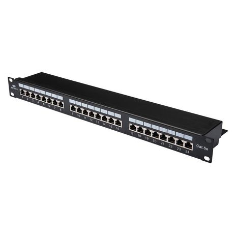 Панель коммутационная кат.5E STP 19дюйм 1U 24хRJ45 568A/В черн. Datarex DR-401120 Datarex арт. DR-401120