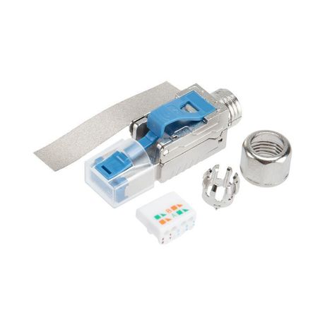 Разъем RJ45(8P8C) полевой заделки под витую пару FTP кат.6A 50микродюйм PRO Rexant 02-0373 MEET