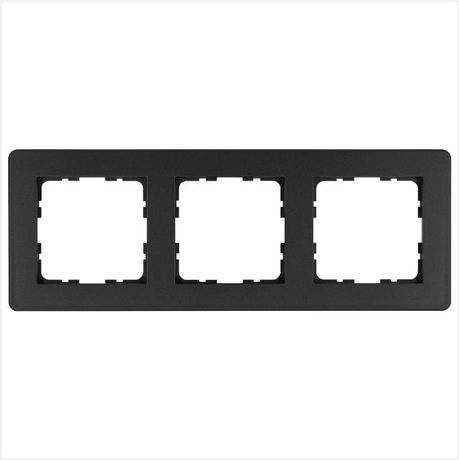 Рамка G-Flex 3-постовая, цвет Антрацит - G1103B Jasmart