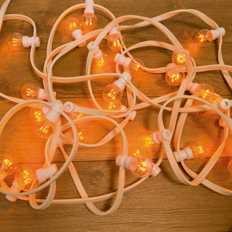 Гирлянда светодиодная "LED Galaxy Bulb String" 10м 6х30LED желт. 25Вт 220-240В IP65 провод каучук бел. Neon-Night 331-301