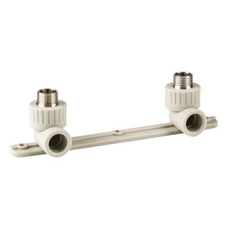 Угольник комбинированный под смеситель PPR наружн. резьба 25х1/2 сер. RTP 11058