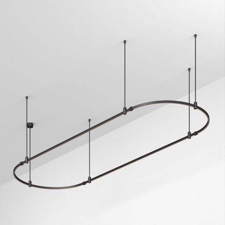 Трек ART-APRIORI-OVAL-ROD-800-3000x1000 (BK) (ARL, IP20 металл, 3 года) - 048509 Arlight