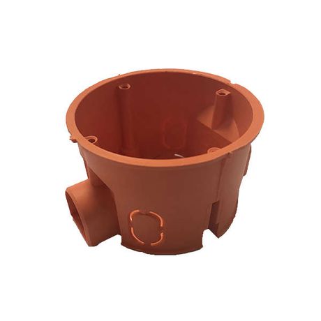 Коробка установочная СП 68х45 IP30 с каб-каналом для сплошных стен без саморезов негорюч. оранж. ГУСИ С3М3 БС Нг Евро GUSI