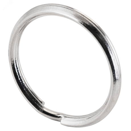 Кольцо для ключей из никелированной стали большое d=30мм, Аллюр - 3099 ПТК