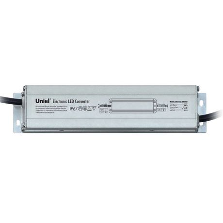 Блок питания для светодиодов с защитой от короткого замыкания и перегрузок UET-VAL-040A67 алюм. корпус, 40Вт, 12В, IP67 | 06010 Uniel
