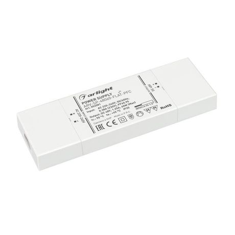 Блок питания ARV-SP-48060-FLAT-PFC (48V, 1.25A, 60W) (Arlight, IP20 Пластик, 5 лет) | 052081 Arlight