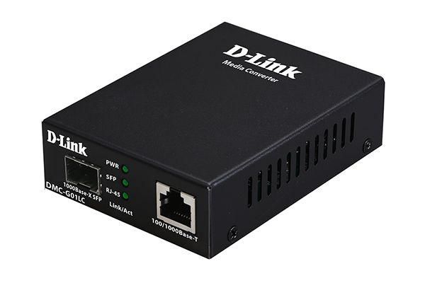 Медиаконвертер DMC-G01LC/C1A с 1 портом 100/1000Base-T и 1000Base-X SFP D-link 1270343