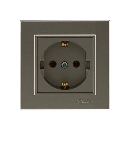 Розетка с/з СП Karea 16А IP20 бел. керамика Makel 56052008