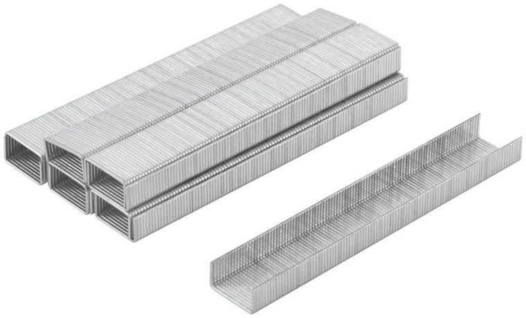 Скоба для степлера закаленные 11.3ммх0.7мм (узкие тип 53) 6мм (уп.1000шт) MOS 31371М