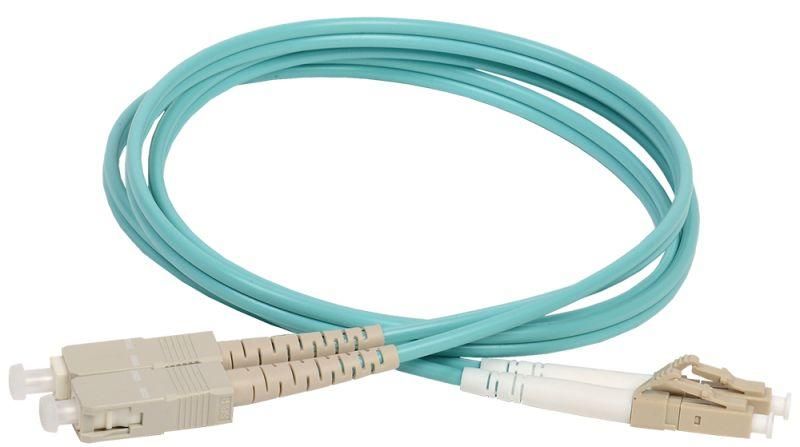 Оптический (патч-корд), MM, 50/125 (OM3), LC/UPC-SC/UPC,(Duplex),25м | FPC5003-LCU-SCU-C2L-25M ITK IEK