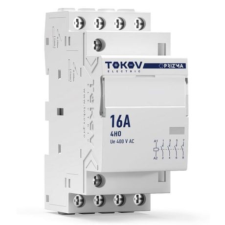 Контактор модульный 36мм 16А 230В АС 4НО PRIZMA TOKOV ELECTRIC TKE-PZ-MC-2-16-230-40 TOKOV ELECTRIC арт. TKE-PZ-MC-2-16-230-40