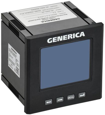 Мультиметр цифровой щитовой трехфазный RS-485 96х96мм LCD | IDM21-5-3-1-LCD-G GENERICA IEK