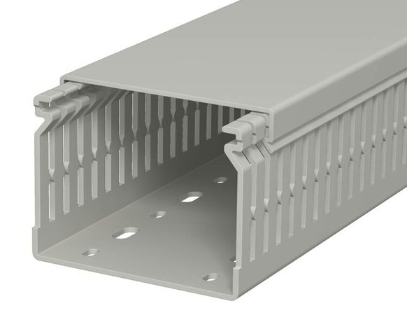 Распределительный кабельный канал LK4 N 60x80x2000 мм (ПВХ,серый) (LK4 60080) | 6178209 OBO Bettermann