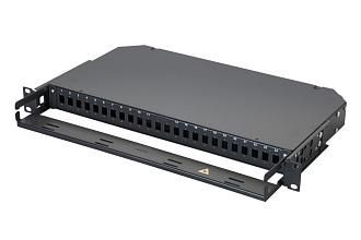 Оптическая панель серии 47C-24, 19 1U, корпус на 24 адаптера симплекс SC 47C-24-2L-00BL Eurolan