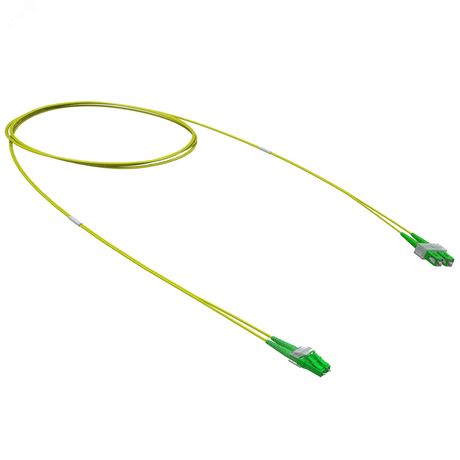 Оптический коммутационный шнур переходной Duplex LC-APC/SC-APC, 9/125 OS2, 1 м - RNPC9DCALA1 ДКС