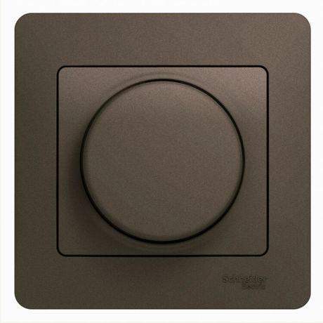 Светорегулятор (диммер) Glossa LED RC 630Вт/В.А в сборе шоколад SchE GSL000837 APC