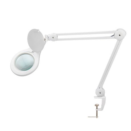 Лупа на струбцине , круглая, 5D, с подсветкой 90 LED, белая | 31-0403 REXANT MEET