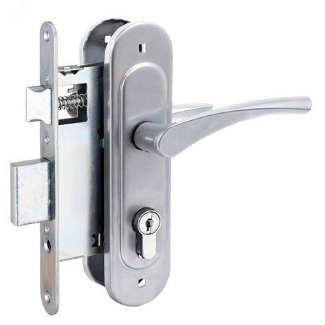 Замок врезной Птимаш ЗВ4-307 хром с/руч - 11693 ПТК