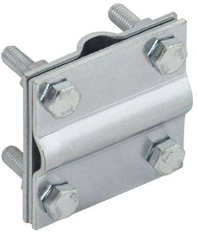 Зажим крестообразный с разделителем полоса/пруток-полоса/пруток 30/8мм оцинкованная сталь IEK - ZCC18-11-1-08-30