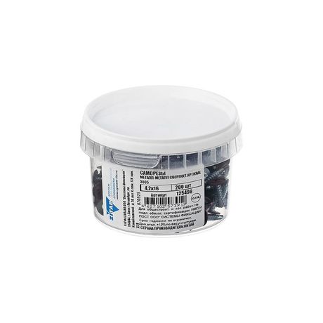 Саморез ШСММ сверло 4.2х16 темн./красн. KP RAL 3005 (уп.200шт) Tech-Krep/Zitar 125498