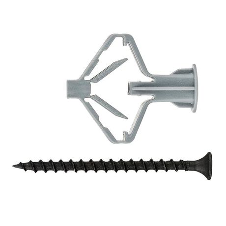 Дюбель для гипсокартона "бабочка" 10х50 с сам. 4х60 4 шт- пакет Tech- Krep ( 0,023 кг) | 126703 Tech-KREP