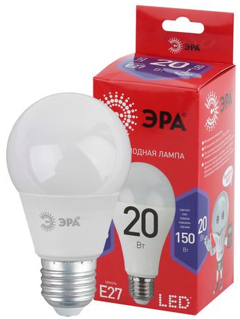 Лампа светодиодная LED A65-20W-865-E27 R (диод, груша, 20Вт, хол, E27) (10/100/1200) ЭРА - Б0045326