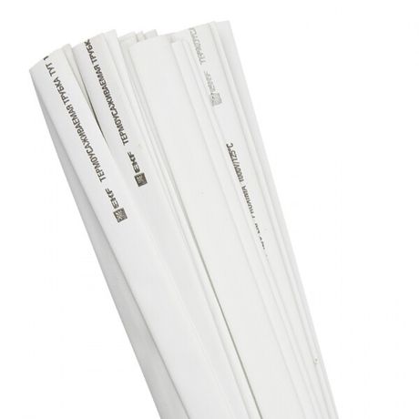 Термоусаживаемая трубка ТУТ нг 16/8 белая EKF PROxima | tut-16-w-1m