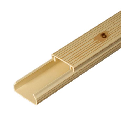 Кабель-канал сосна 2-й замок в п/э 20х10 (96 м/уп) | PR03.0181 Промрукав Строитель