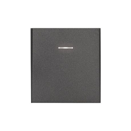 Выключатель проходной (переключатель) 1-кл. СП STRONG MIELE 10А с подсветкой графит Kranz KR-78-0716-6