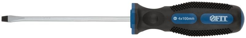 Отвертка ''Универсал'', CrV сталь, прорезиненная ручка, Профи 4х100 мм SL - 55134 РОС