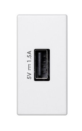 Устройство зарядное USB A K45 Connect 7.5Вт 230В узкое бел. Simon K126C-9