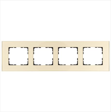 Рамка 4-м G-Glass стекло шампань Champagne Gold Jasmart G1004GG