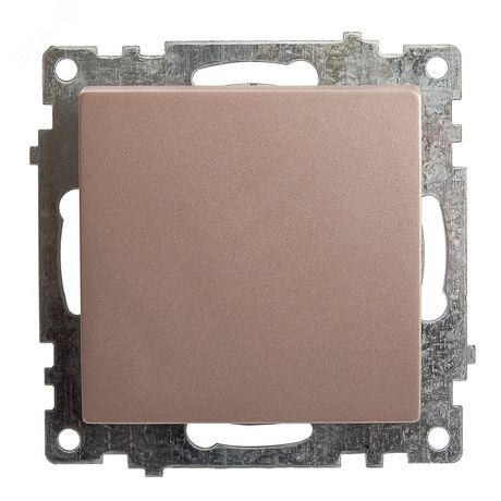 Выключатель 1-клавишный (механизм) 250В, 10А, серия Катрин, GLS10-7103-02, шампань | 39589 STEKKER FERON