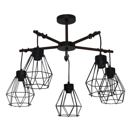 Светильник "Магна" 151 НПБ 01-5х60-161 Е27 (ИМ) потолочный черн. муар Элетех 1005404962