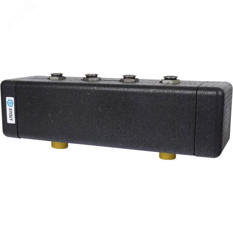 Коллектор распределительный стальной 2 отопительных контура с гидравлическим разделителем DN20 - SDG-0018-002502 STOUT RG008TI3ON3U15