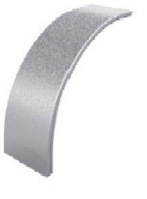 Крышка угла внешнего плавного 90 град. к лотку 150, толщ. 0,7 мм, Сендзимир цинк, 023550 | КУВТП90-150-0,7-R200-СЦ Ostec