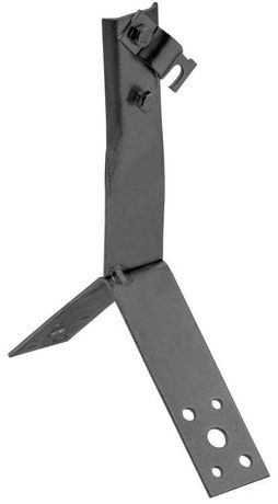 Держатель проводника круглого 6-10мм винтовой для конька h=80мм оцинкованная сталь TD IEK - ZDP80-13-4-16-80