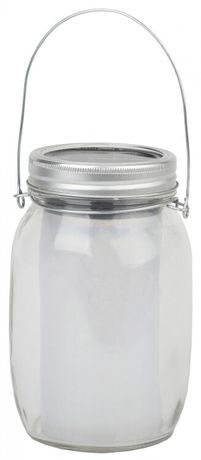 Светильник садовый на солнечной батарее, стекло, металл, прозрачный, 13,5 см SL-GL14-JAR-2 - Б0032579 ЭРА