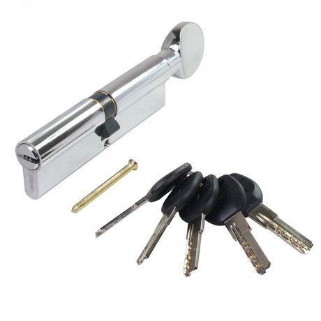 Механизм цилиндровый для врезных замков, АЛЛЮР HD FG 110-5К CP(50х10х50G) хром - 12218 ПТК