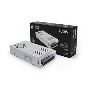 Блок питания (драйвер) для светодиодной ленты 400 Вт 12 В IP20 Black Gauss - 202003400